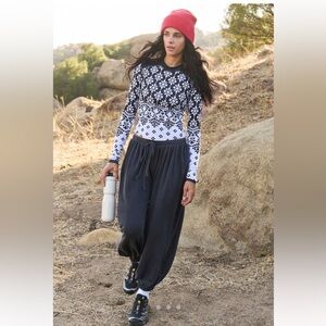 Free People Momentum Pants Black Size XL NEW